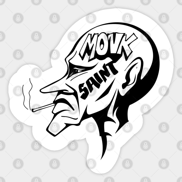 Old Smoker Sticker by Whatastory